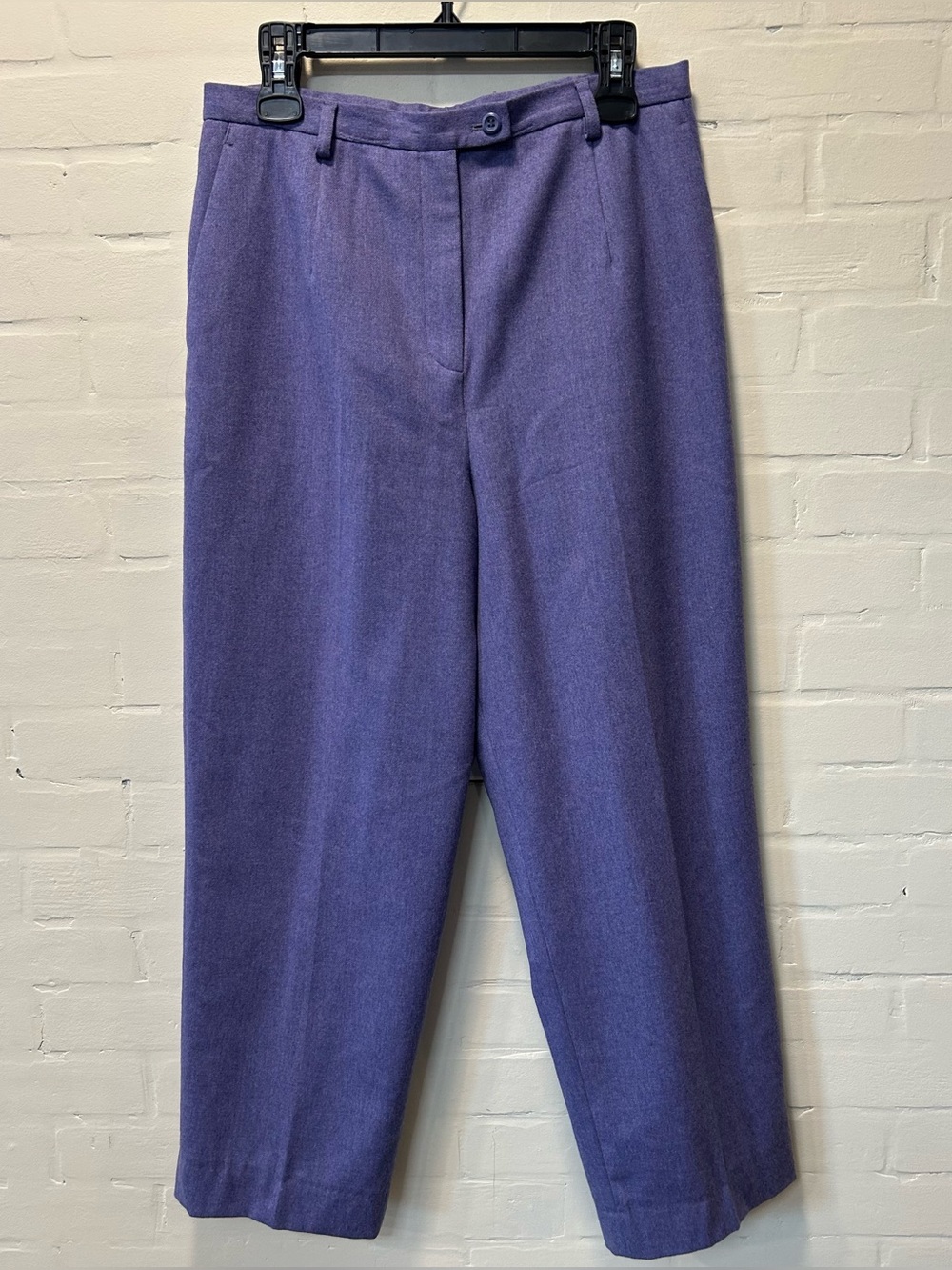 Pendleton Purple Virgin Wool Lined High Waist Tailored Trousers Pants Size 12